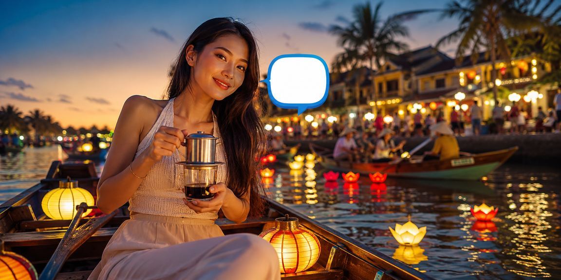 Người dùng đọc câu hỏi thường gặp về cá cược bóng rổ tại quán cà phê Hội An